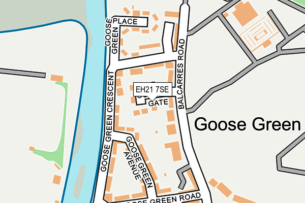EH21 7SE map - OS OpenMap – Local (Ordnance Survey)