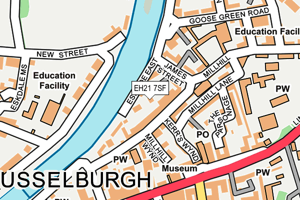 EH21 7SF map - OS OpenMap – Local (Ordnance Survey)