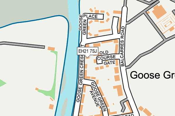 EH21 7SJ map - OS OpenMap – Local (Ordnance Survey)