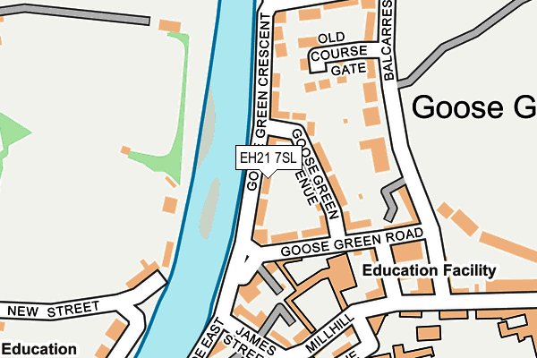 EH21 7SL map - OS OpenMap – Local (Ordnance Survey)