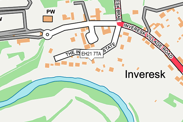 EH21 7TA map - OS OpenMap – Local (Ordnance Survey)