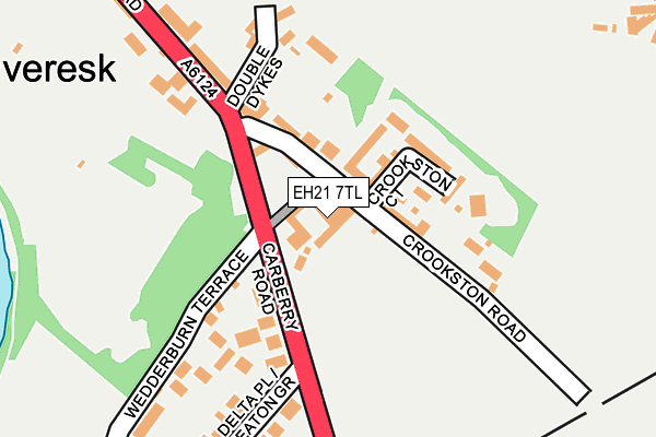 EH21 7TL map - OS OpenMap – Local (Ordnance Survey)
