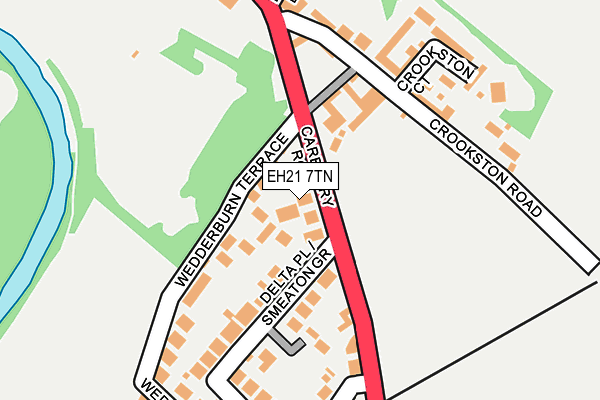 EH21 7TN map - OS OpenMap – Local (Ordnance Survey)