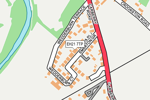 EH21 7TP map - OS OpenMap – Local (Ordnance Survey)