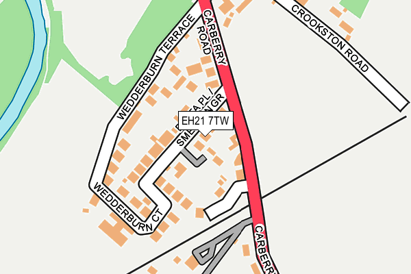 EH21 7TW map - OS OpenMap – Local (Ordnance Survey)