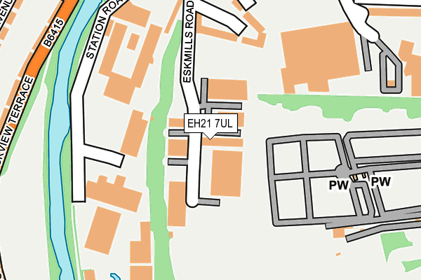 EH21 7UL map - OS OpenMap – Local (Ordnance Survey)