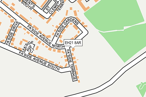 EH21 8AR map - OS OpenMap – Local (Ordnance Survey)