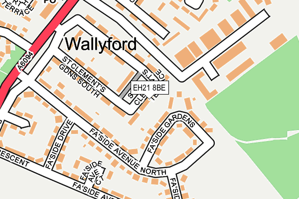 EH21 8BE map - OS OpenMap – Local (Ordnance Survey)