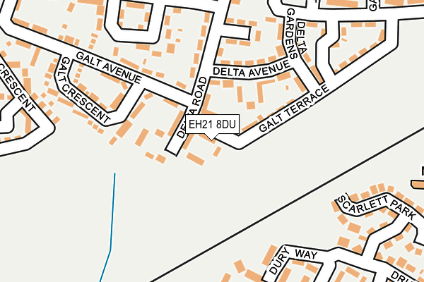 EH21 8DU map - OS OpenMap – Local (Ordnance Survey)