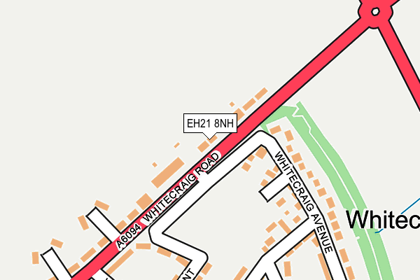 EH21 8NH map - OS OpenMap – Local (Ordnance Survey)