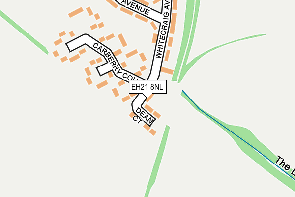 EH21 8NL map - OS OpenMap – Local (Ordnance Survey)