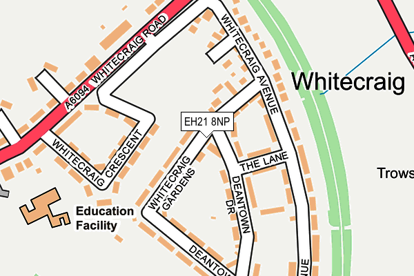 EH21 8NP map - OS OpenMap – Local (Ordnance Survey)