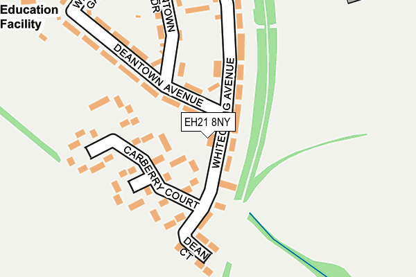 EH21 8NY map - OS OpenMap – Local (Ordnance Survey)