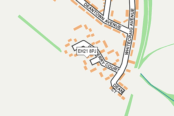 EH21 8PJ map - OS OpenMap – Local (Ordnance Survey)