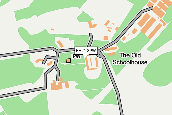 EH21 8PW map - OS OpenMap – Local (Ordnance Survey)