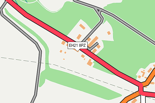 EH21 8PZ map - OS OpenMap – Local (Ordnance Survey)