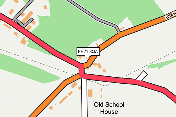 EH21 8QA map - OS OpenMap – Local (Ordnance Survey)