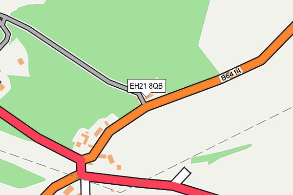 EH21 8QB map - OS OpenMap – Local (Ordnance Survey)