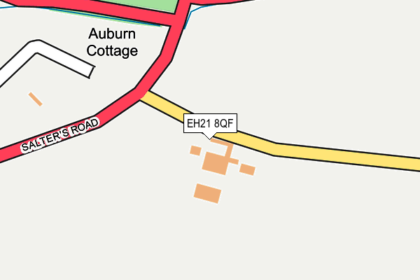 EH21 8QF map - OS OpenMap – Local (Ordnance Survey)