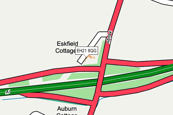 EH21 8QG map - OS OpenMap – Local (Ordnance Survey)