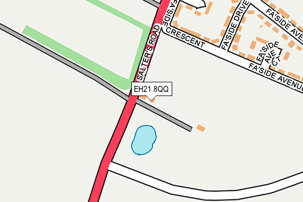 EH21 8QQ map - OS OpenMap – Local (Ordnance Survey)