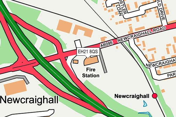 EH21 8QS map - OS OpenMap – Local (Ordnance Survey)