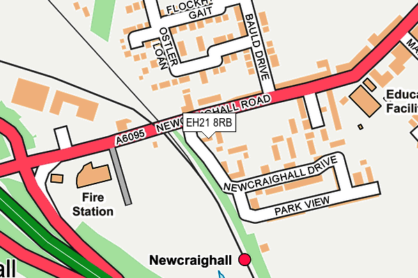 EH21 8RB map - OS OpenMap – Local (Ordnance Survey)