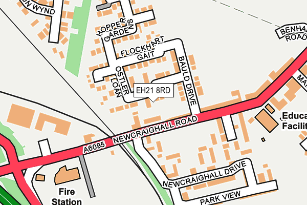 EH21 8RD map - OS OpenMap – Local (Ordnance Survey)