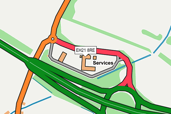 EH21 8RE map - OS OpenMap – Local (Ordnance Survey)