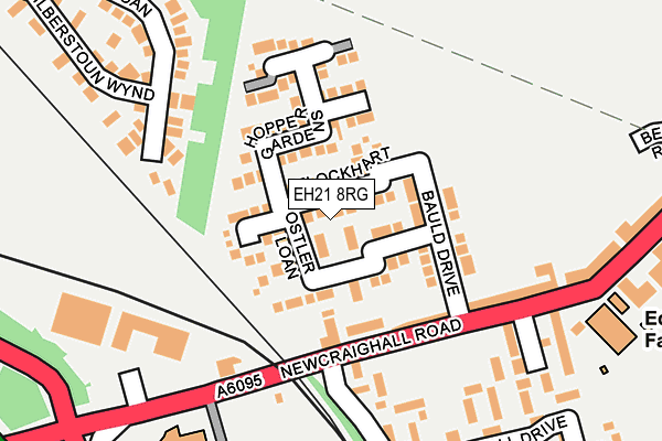 EH21 8RG map - OS OpenMap – Local (Ordnance Survey)