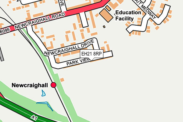 EH21 8RP map - OS OpenMap – Local (Ordnance Survey)