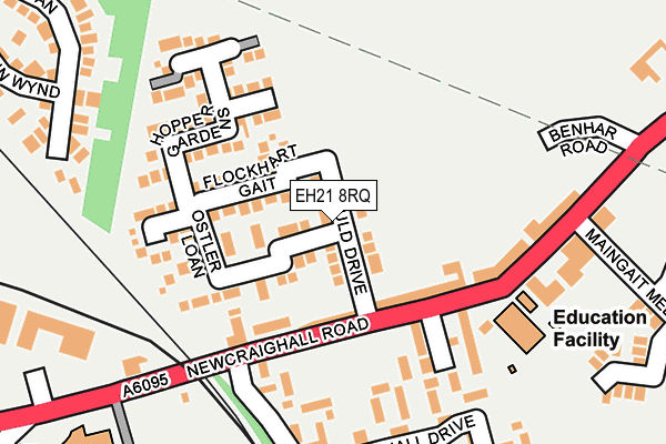 EH21 8RQ map - OS OpenMap – Local (Ordnance Survey)