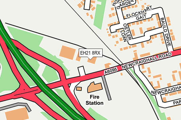 EH21 8RX map - OS OpenMap – Local (Ordnance Survey)