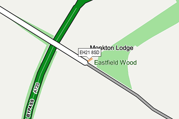 EH21 8SD map - OS OpenMap – Local (Ordnance Survey)