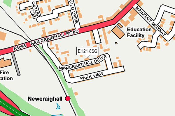 EH21 8SG map - OS OpenMap – Local (Ordnance Survey)