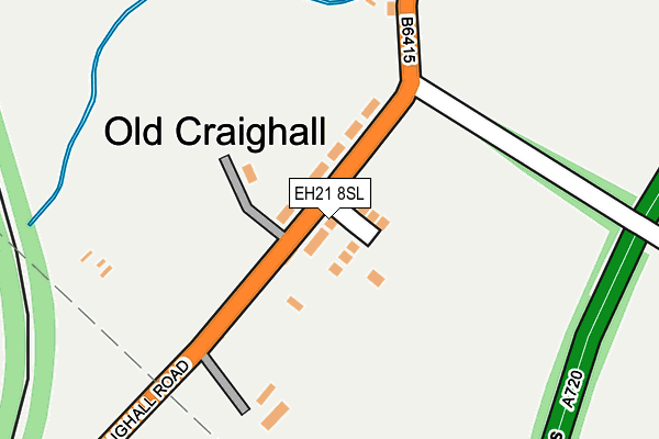 EH21 8SL map - OS OpenMap – Local (Ordnance Survey)