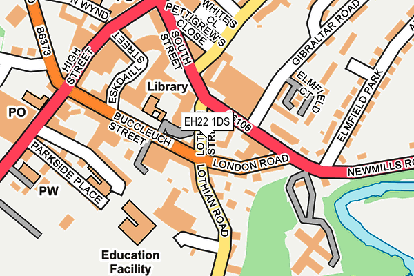 Map of TESTING EDINBURGH LTD at local scale