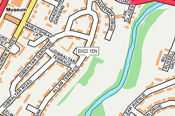 EH22 1EN map - OS OpenMap – Local (Ordnance Survey)