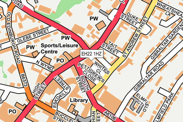 Map of LOTHIANS CRIMINAL DEFENCE LIMITED at local scale