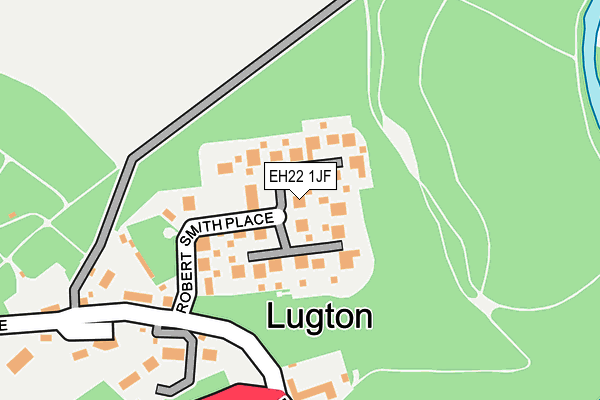 EH22 1JF map - OS OpenMap – Local (Ordnance Survey)