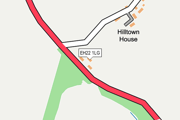 EH22 1LG map - OS OpenMap – Local (Ordnance Survey)