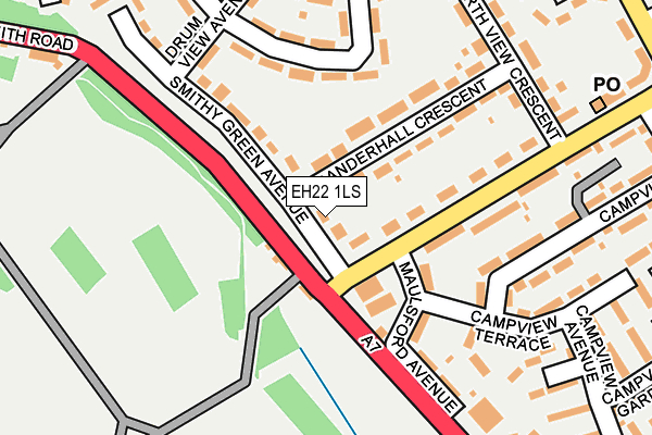 EH22 1LS map - OS OpenMap – Local (Ordnance Survey)