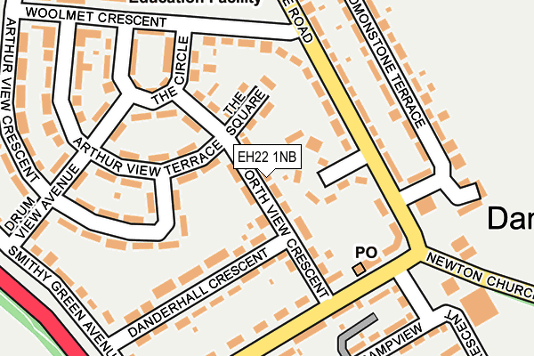 EH22 1NB map - OS OpenMap – Local (Ordnance Survey)