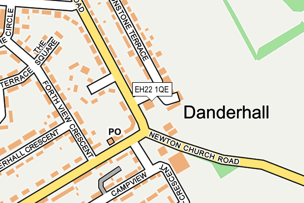 EH22 1QE map - OS OpenMap – Local (Ordnance Survey)