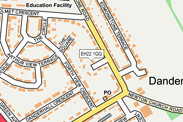 EH22 1QQ map - OS OpenMap – Local (Ordnance Survey)