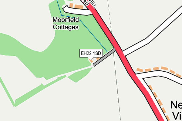 EH22 1SD map - OS OpenMap – Local (Ordnance Survey)