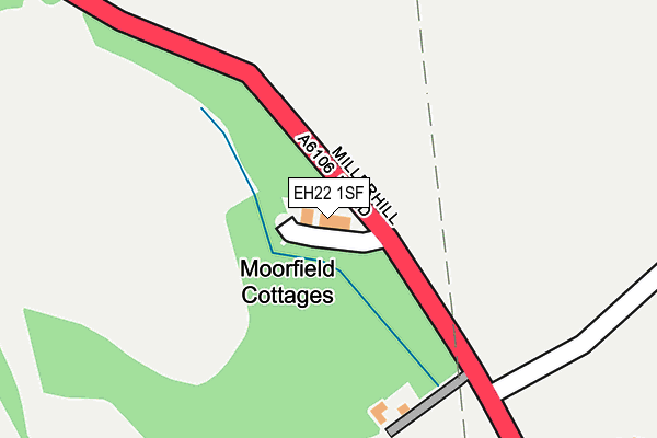 EH22 1SF map - OS OpenMap – Local (Ordnance Survey)