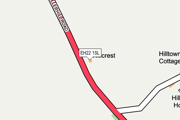 EH22 1SL map - OS OpenMap – Local (Ordnance Survey)