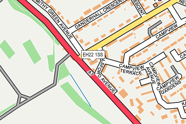 EH22 1SS map - OS OpenMap – Local (Ordnance Survey)