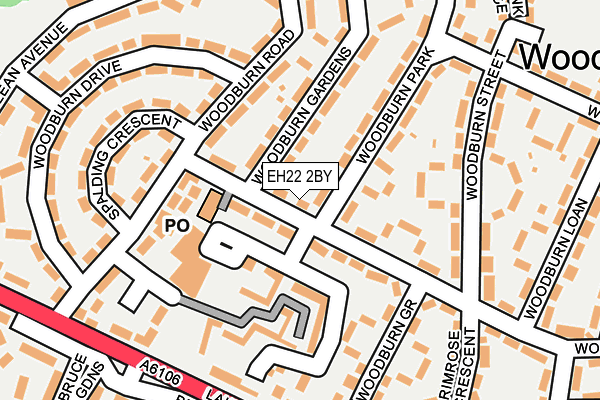 EH22 2BY map - OS OpenMap – Local (Ordnance Survey)